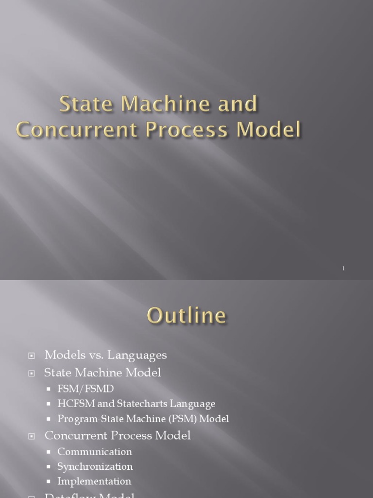State Machine and Concurrent Process Model | PDF | Process (Computing ...