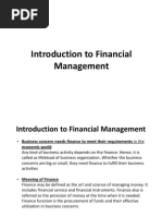 Introduction To Financial Management