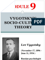 Vygotsky's Socio-Cultural Theory of Cognitive Development