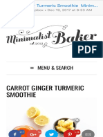 Carrot Ginger Turmeric Smoothie Minimalist Baker Recipe