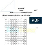 Worksheet For English Set - 1