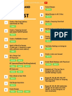 Pod Startup Checklist