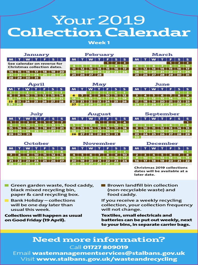 ST Albans Refuse Collection 2019 PDF PDF Recycling Waste Management