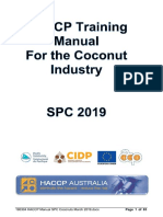 HACCP Coconuts 2019