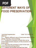 Methods of Food Preservation | PDF | Food Preservation | Smoking (Cooking)