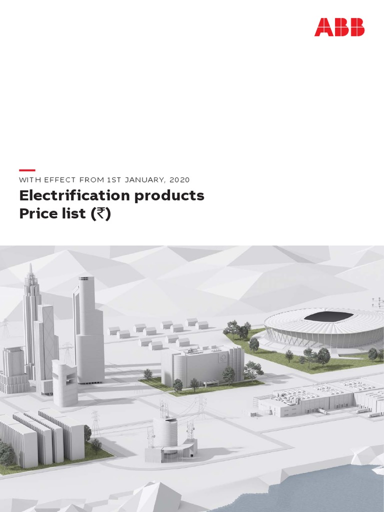 ABB Electrification Pricelist - 1jan 2020 | PDF | Efficient Energy Use ...