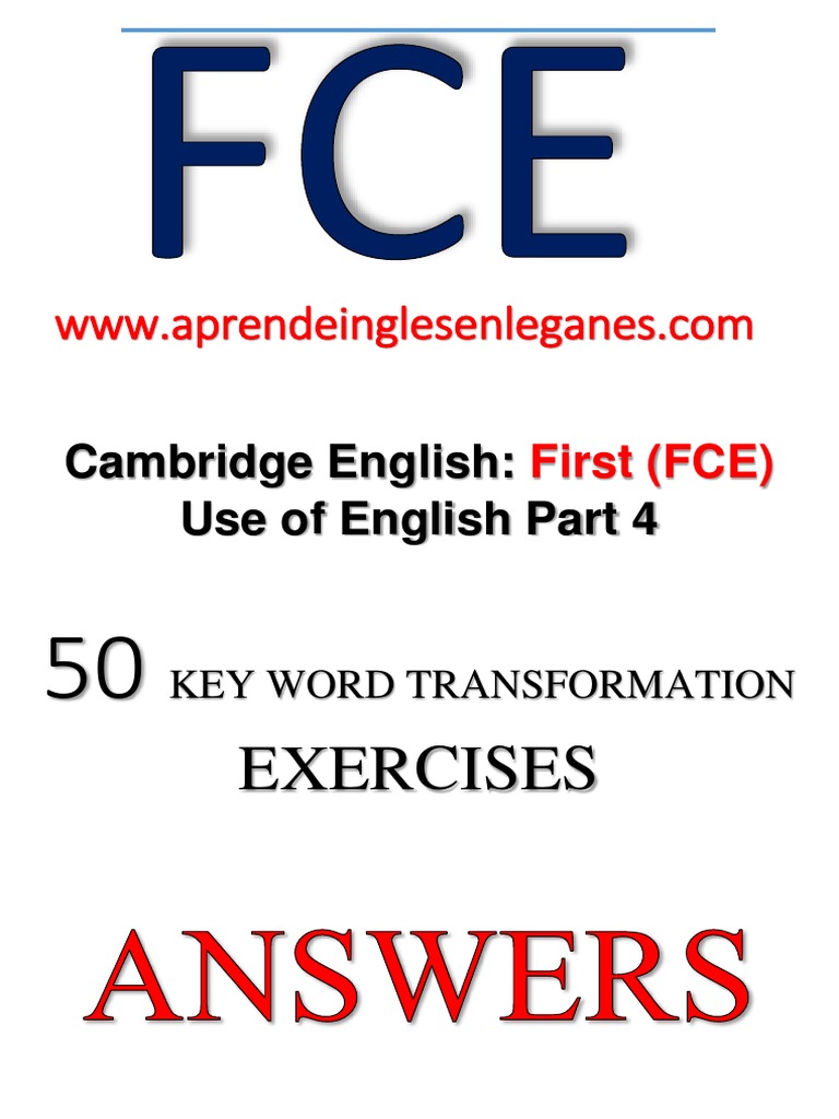 50 Key Word Transformation Exercises Pdf