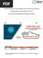 Oracle FCCS Movement Data Load Using Mapping Script