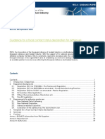 FEICA - Guidance For A Food Contact Status Declaration For Adhesives PDF