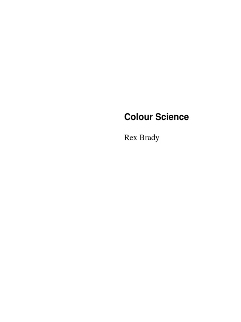 Introduction to Colour Science