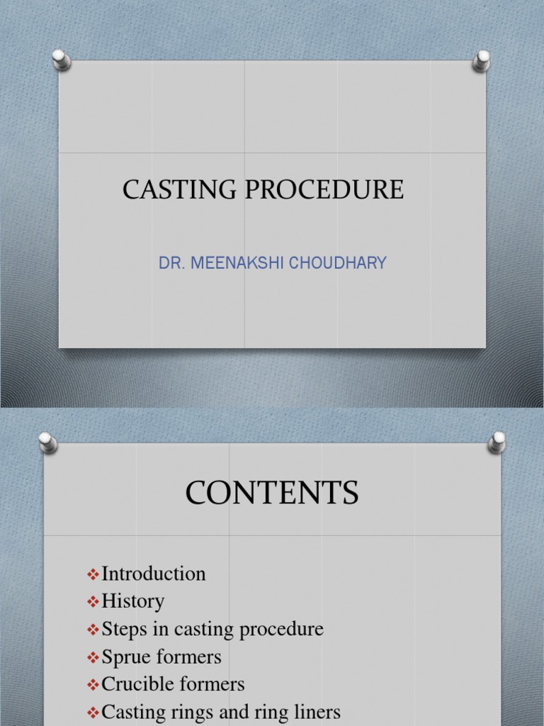 Casting Procedure | PDF | Casting (Metalworking) | Alloy