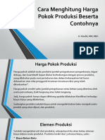 Cara Menghitung Harga Pokok Produksi Beserta Contohnya