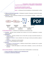 Farmacologie, Fazele Evolutiei Medicamentului in Organism de La Administrare Pina La Aparitia Efectului Terapeutic