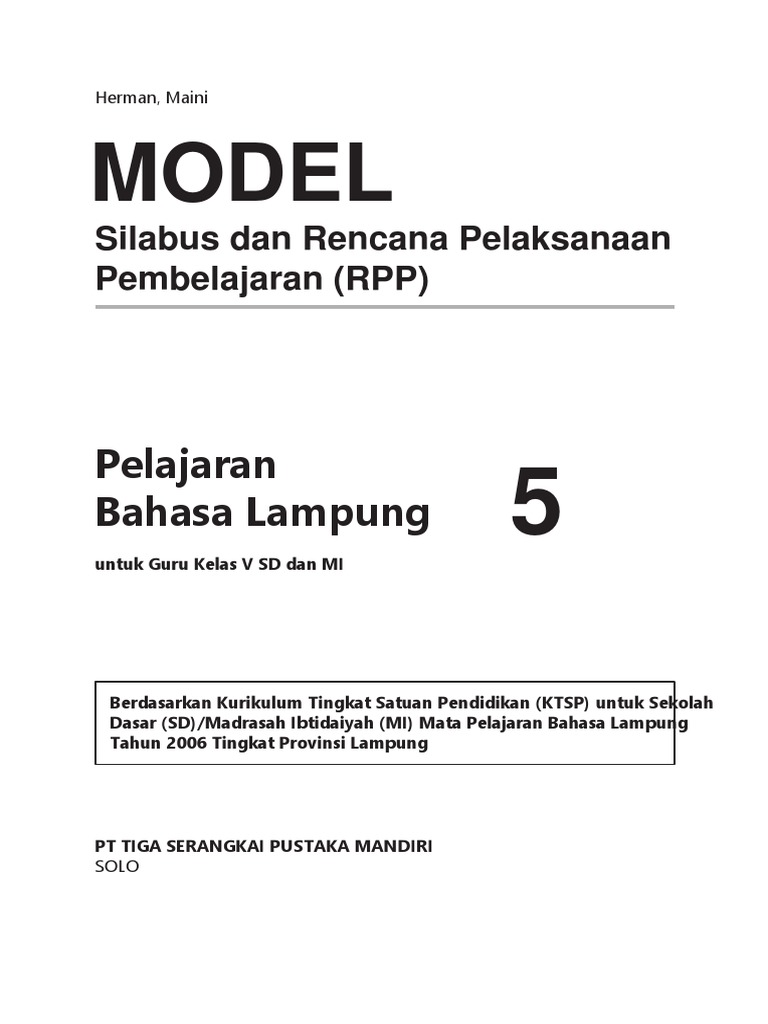 Bahasa Lampung Kelas 5