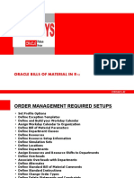 Oracle Bills of Material Setup in R12