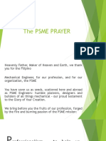 The PSME PRAYER