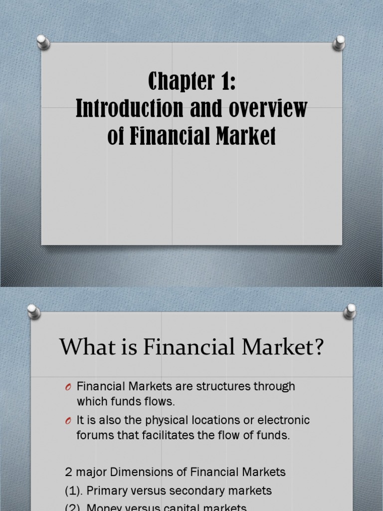 Overview of Financial Markets Explained | PDF | Financial Markets ...