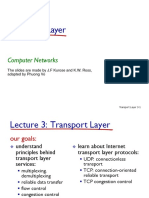 Lecture 3 - Transport Layer (IT) PDF