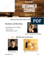 BetterSax Beginner Course Guide