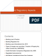 Legal Regulatory Aspects