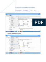 STEPS For Correcting Compatibility View Settings