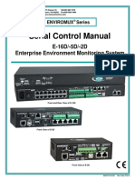 Serial Control Manual E15D_5D_2D Enterpise Environment Monitoring System