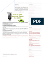 Cara Rooting Samsung Galaxy Ace S5830 Termudah