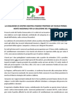 Comunicato Stampa PD Del 27 Novembre 2010