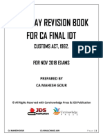 Customs - Revision - Lec Nov 2018