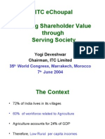 Itc Echoupal Creating Shareholder Value Through Serving Society