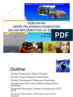 DR Supriyantoro SPP MARS - Kebijakan Upaya Pelayanan Kesehatan