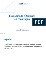 Durabilidade, Vida Útil Na Construção 2019