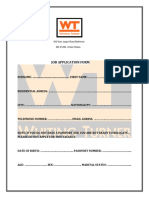 Application Interview Form 2019 PDF