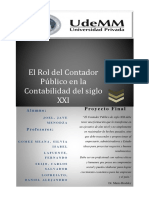 PROYECTO FINAL - El Rol Del Contador Publico en La Contabilidad Del S. XXI PDF