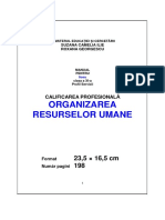 Manual Organizarea Resurselor Umane