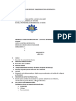 Informe de Auditoria