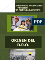 Curso REGLAMENTACION, ATRIBUCIONES Y FUNCION DEL D.R.O.