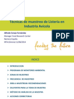 Tecnicas de Muestreo Listeria Avicola