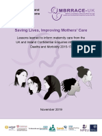 MBRRACE-UK Maternal Report 2019 - WEB VERSION