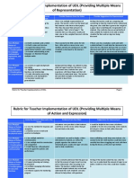 6th grade udl rubric julia gleason