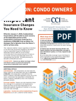 Condo Owners Insurance Notice