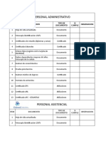 Check List y Evaluacion Induccion