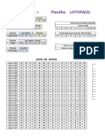 Planilha LOTOFÁCIL F11J240