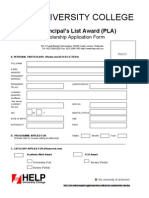 Pla Scholarship Application Form 2006