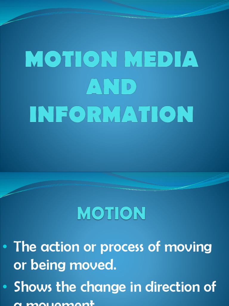 Understanding Motion Media Elements | PDF | Animation | Codec