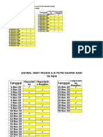 Jadwal Putri