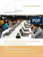 Guía de Actividades para La Evaluación Del Desempeño Docente Mexico