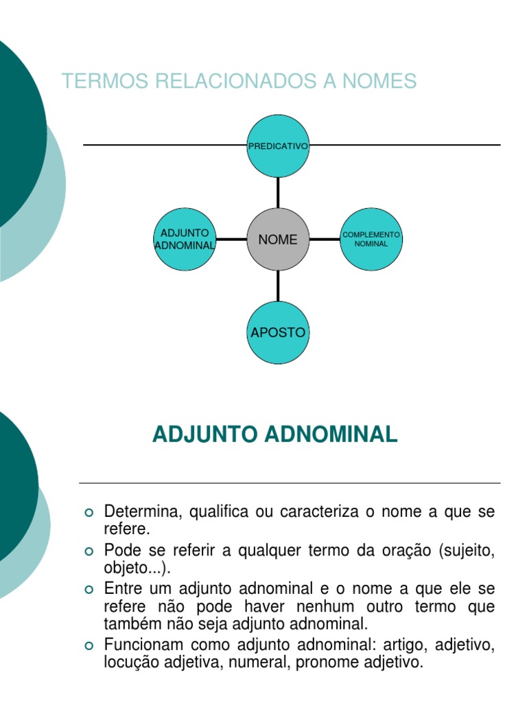 Adjunto Complemento e Predicativo - Diferenças | PDF | Assunto ...