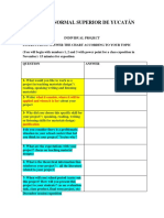 Individual Project Chart