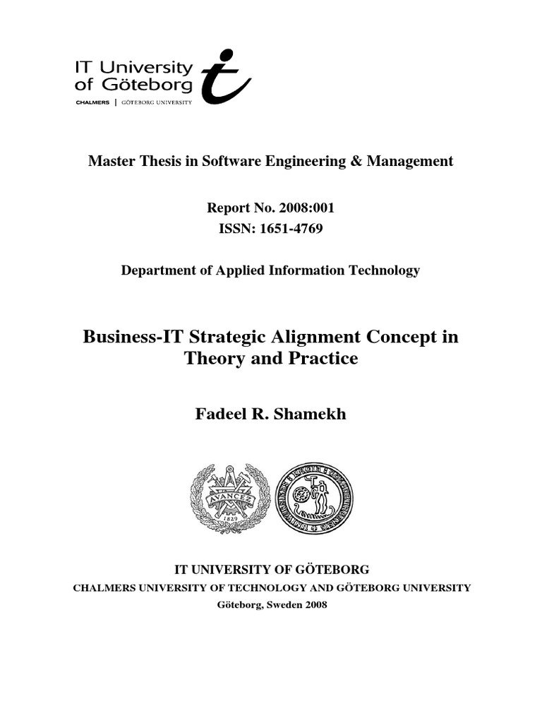Business-IT Strategic Alignment PDF | PDF | Strategic Management ...